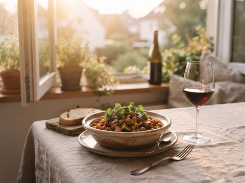 Kichererbsen-Gemüse-Tajine