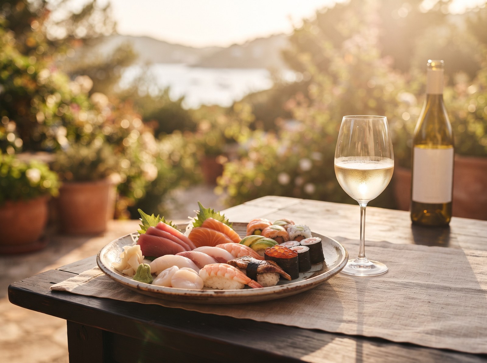Sushi- und Sashimi-Auswahl